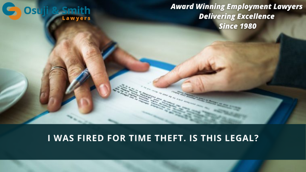 Calgary employment lawyers explain - I was fired for time theft. Is this legal