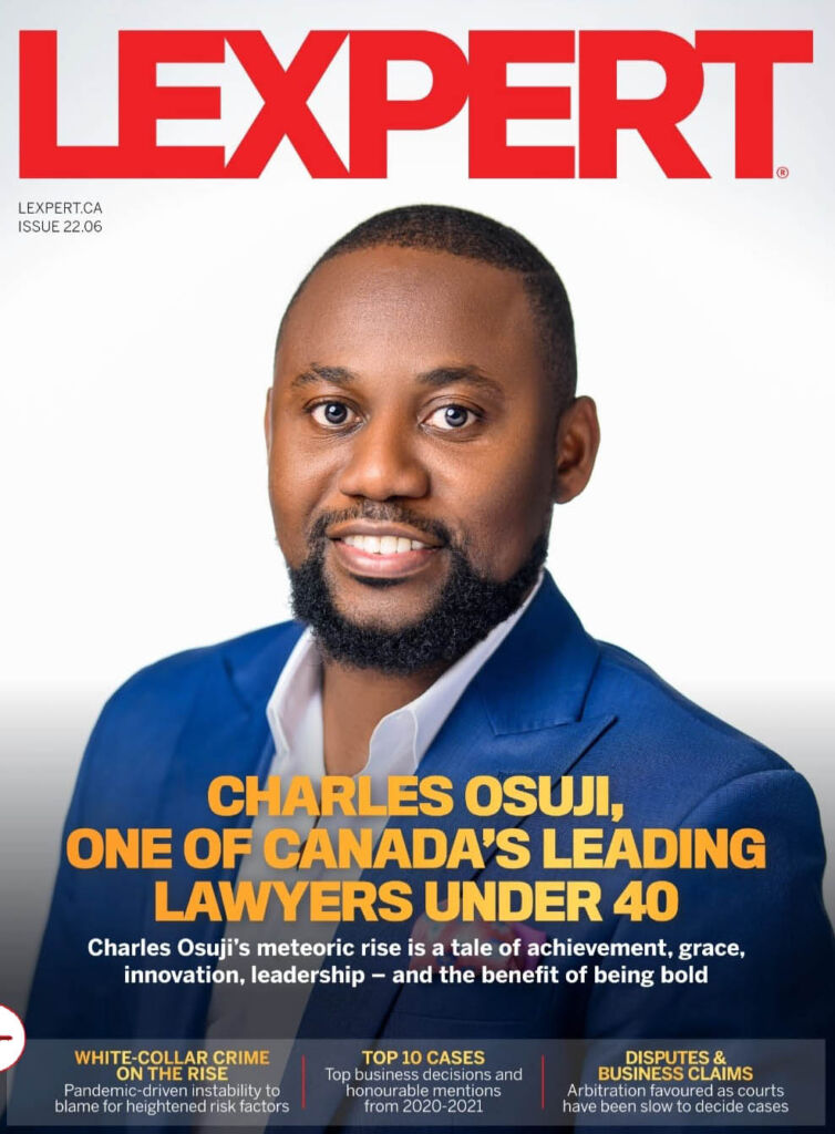 Lexpert Lawyer Charles Osuji One Of Canada Leading Lawyers Under 40