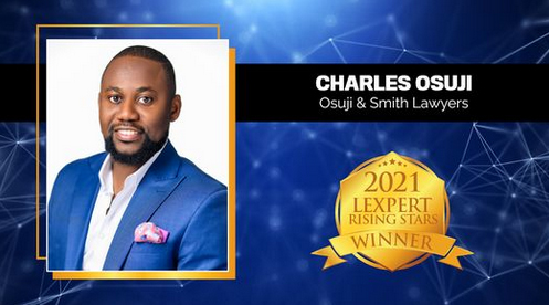 Calgary Lawyer Charles Osuji Winner of 2021 Lexpert Rising Stars