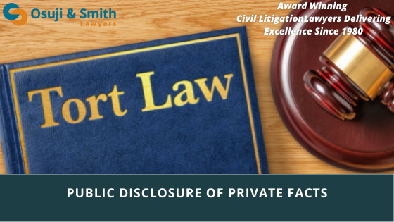 Public disclosure of private facts - Tort Law Alberta
