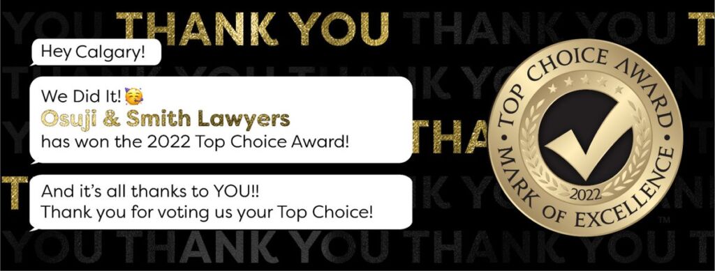 2022 Top Choice Award - Calgary Business Lawyers