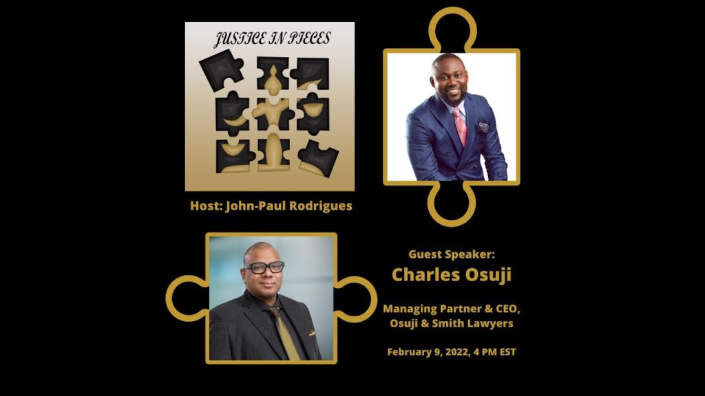 JUSTICE IN PIECES Guest Speaker Series: Charles Osuji