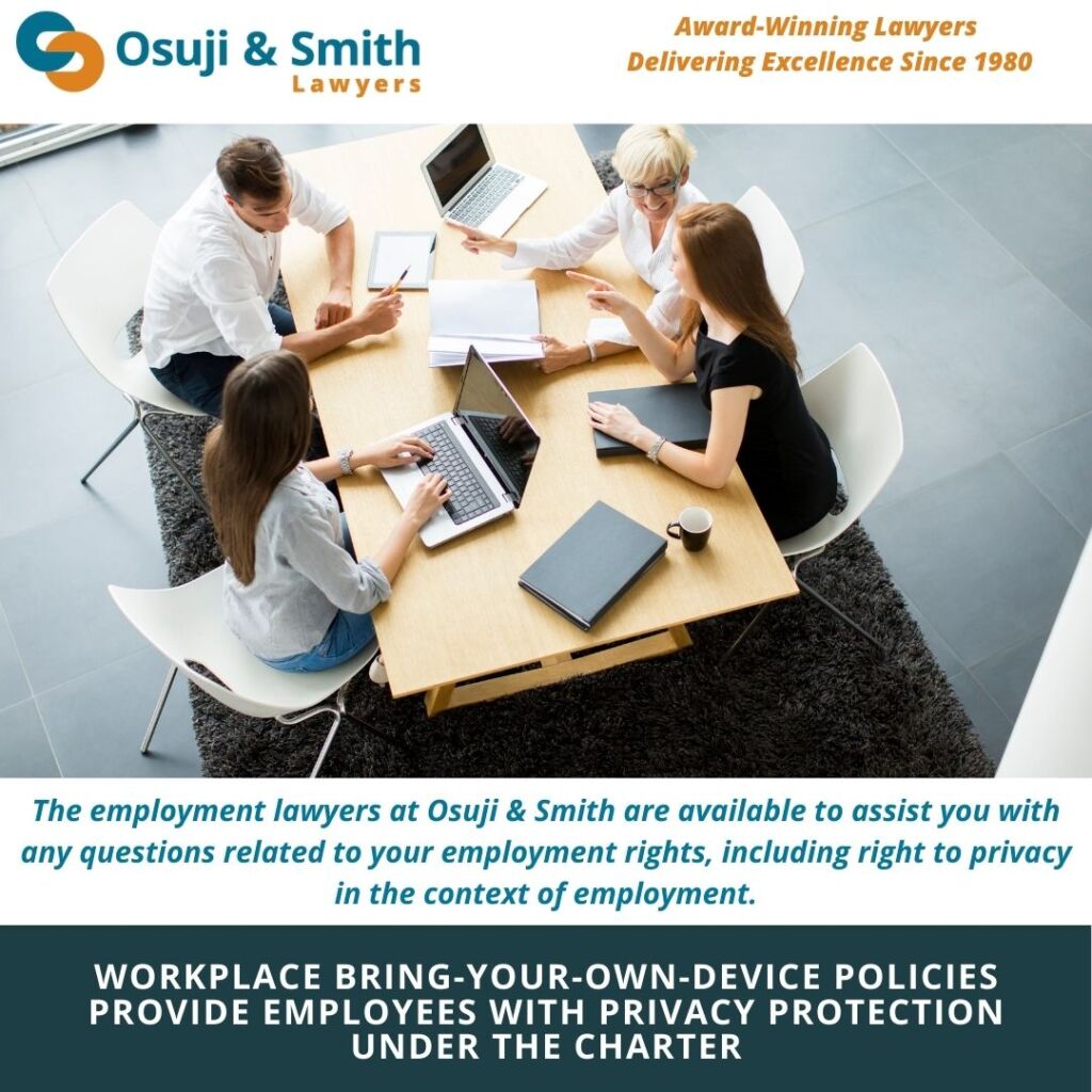Workplace Bring-Your-Own-Device Policies Provide Employees With Privacy Protection Under the Charter