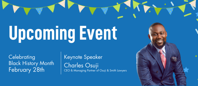 Keynote Speaker - Calgary Lawyer Charles Osuji - CRIEC is hosting an event to speak on this year's theme for Black History Month