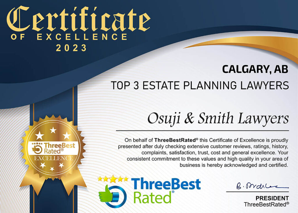 Top 3 estate planning lawyers Calgary