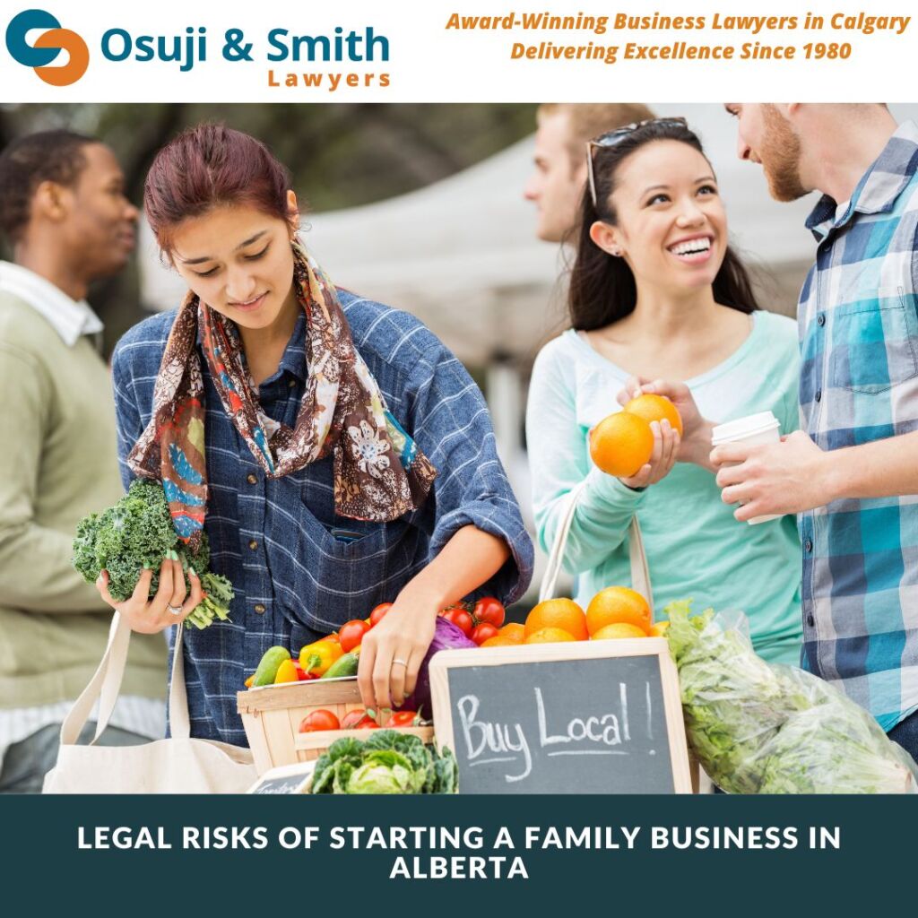 Legal risks of starting a family business in Alberta