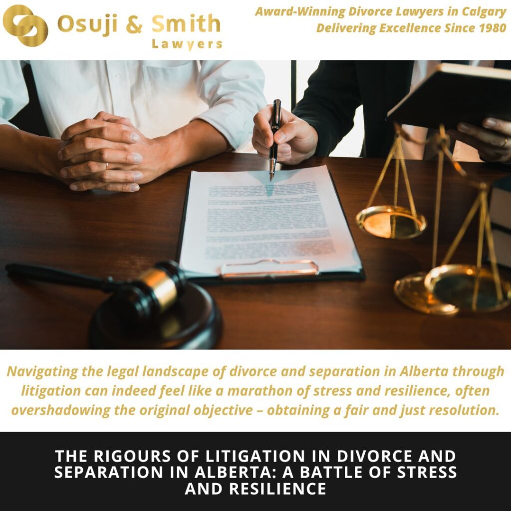 The Rigours of Litigation in Divorce and Separation in Alberta A Battle of Stress and Resilience