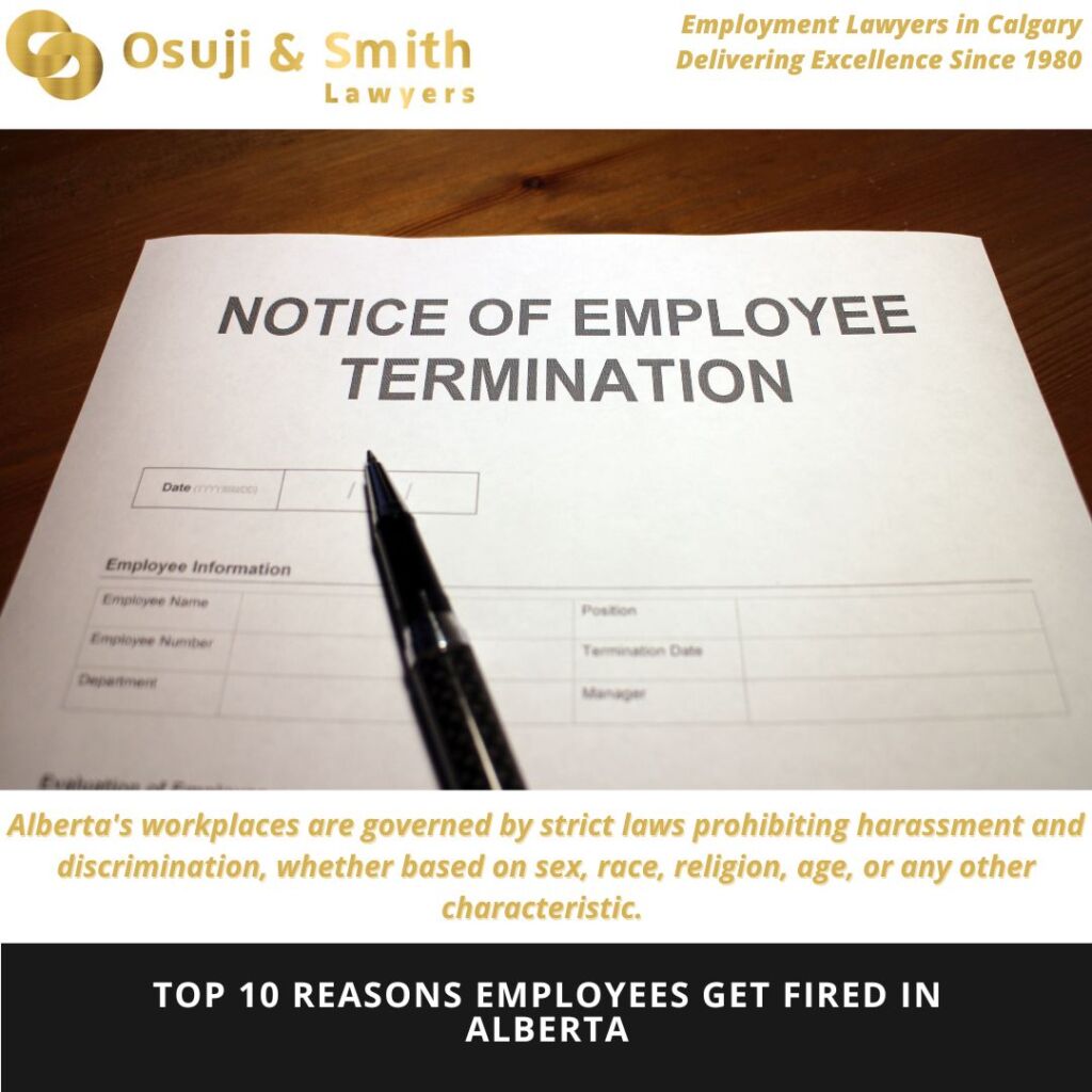 Top 10 Reasons Employees Get Fired in Alberta