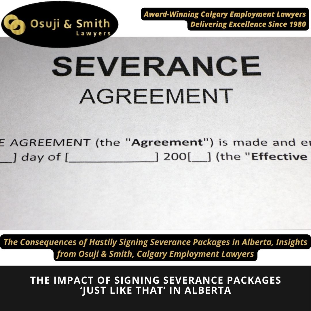 Severance Package Reviews Negotiation In Calgary, Alberta