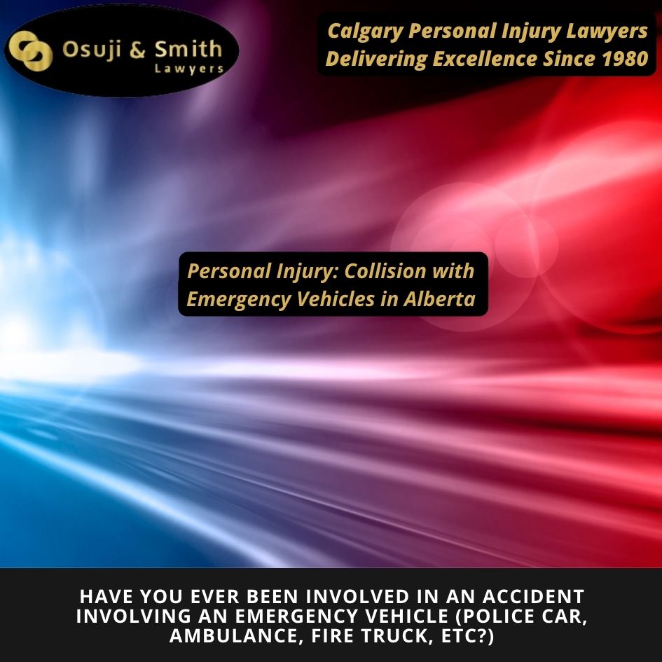 Personal Injury Collision with Emergency Vehicles in Alberta