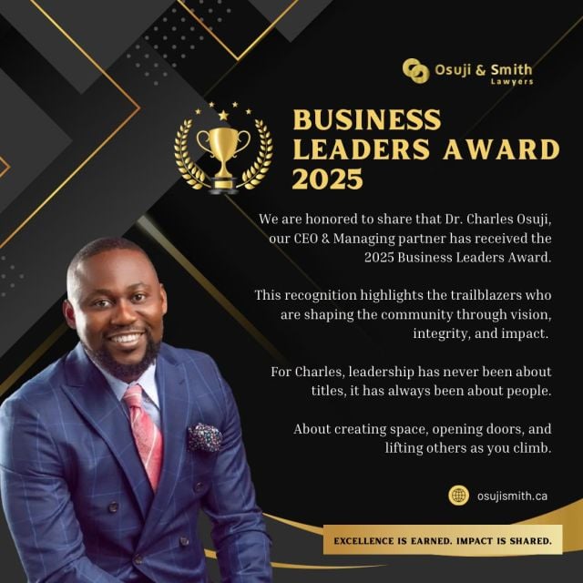 Charles Osuji - 2025 Leaders Awards