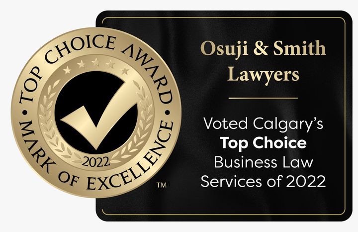 Osuji and Smith Lawyers Voted Calgary Top Choice Business Law Service of 2022