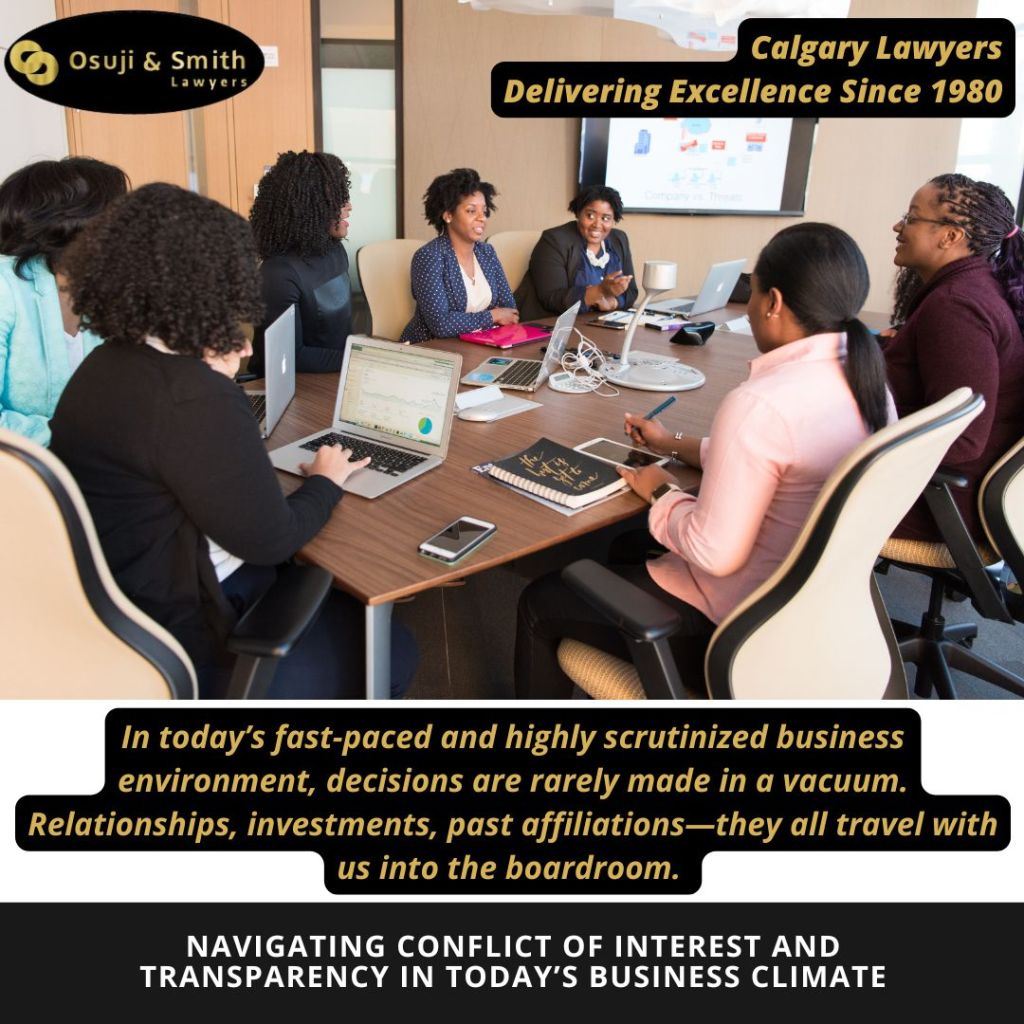 Navigating Conflict of Interest and Transparency in Today’s Business Climate